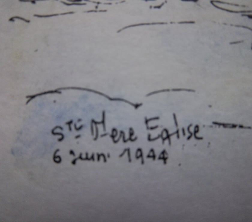 Collection Manche Valognes - 50700 - Photos Vivastreet dessin 6 juin 1944 Sainte-Mère-Église parachutiste