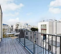 Buttes chaumont dernier étage 3 4 pièces avec terrasse