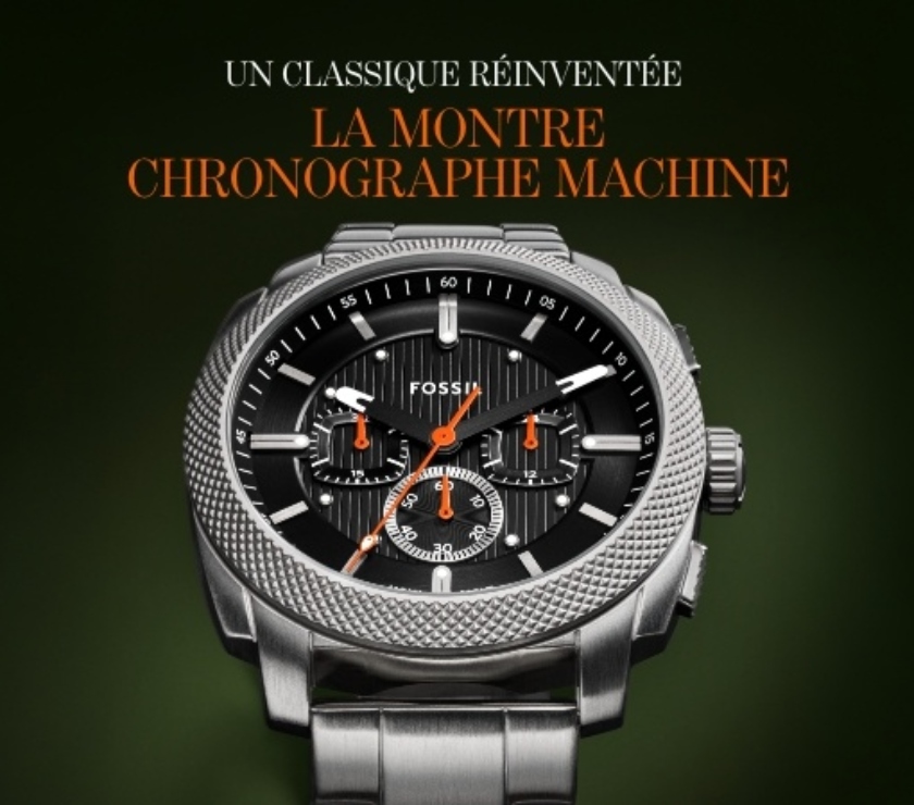 Montres occasion Meurthe-et-Moselle Nancy - Photos Vivastreet Montre FOSSIL "Machine" Chrono+, neuve et garantie !! đ