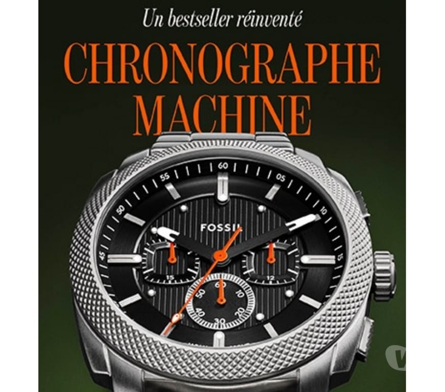 Montres occasion Meurthe-et-Moselle Nancy - Photos Vivastreet Montre FOSSIL "Machine" Chrono+, neuve et garantie !! đ