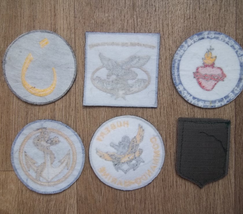 Collection Manche Valognes - 50700 - Photos Vivastreet lot 6 écussons militaires collection insignes vintage