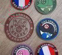 lot écussons airsoft G&G Armament insignes collection