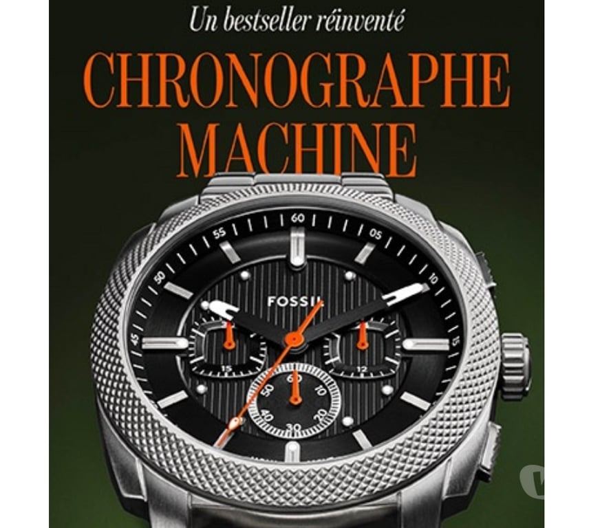 Montres occasion Meurthe-et-Moselle Nancy - Photos Vivastreet Montre FOSSIL 'Machine" Chrono+, neuve et garantie !! 📌