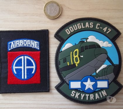 Collection Valognes Manche - Photos Vivastreet lot écussons militaire US libération insignes Airborne