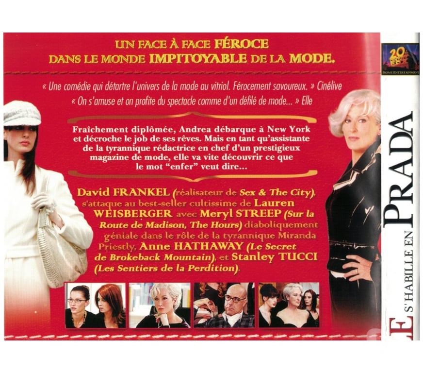 DVD occasion Charente-Maritime Rochefort - 17300 - Photos Vivastreet Le Diable s'habille en Prada. FROM HELL