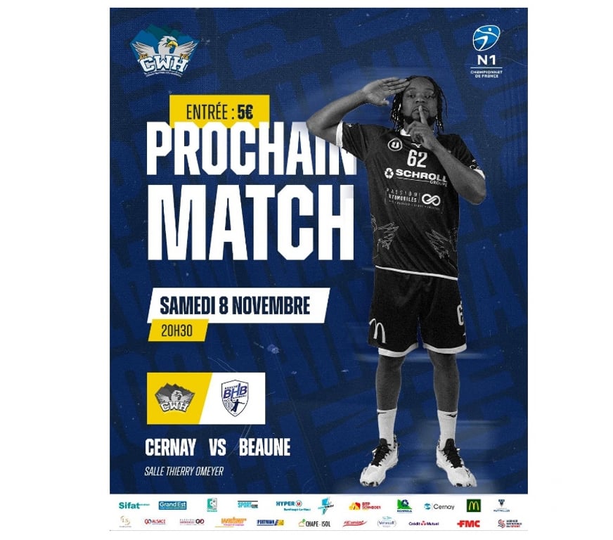 Evenements sportifs Haut-Rhin Cernay - 68700 - Photos Vivastreet 2 places pour Cernay Wattwiller Handball vs Beaune ce soir