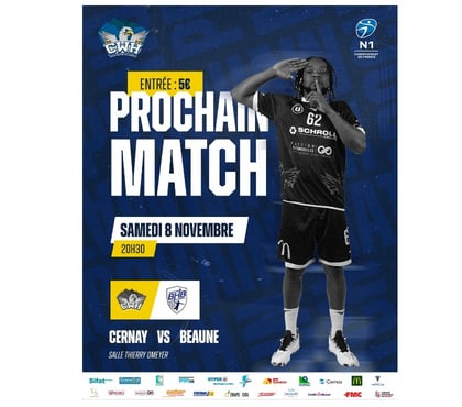 Evenements sportifs Cernay Haut-Rhin - Photos Vivastreet 2 places pour Cernay Wattwiller Handball vs Beaune ce soir