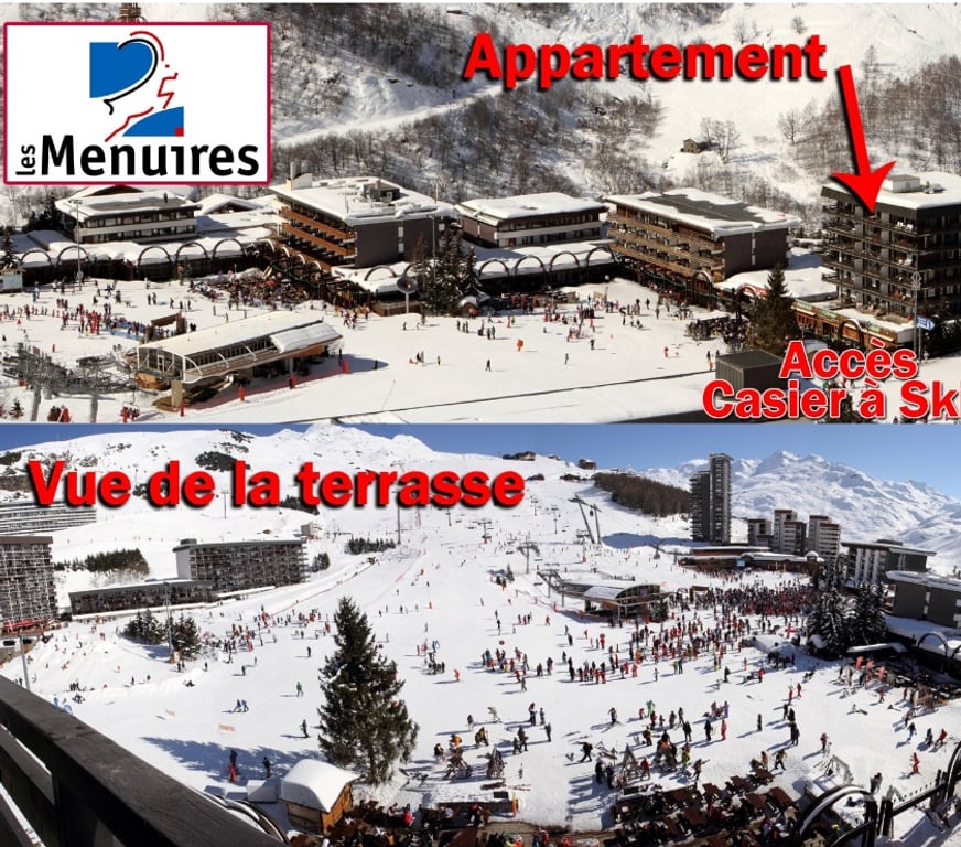 location saisonniere Savoie St Martin de Belleville - Photos Vivastreet Les MENUIRES la Croisette 6 pers