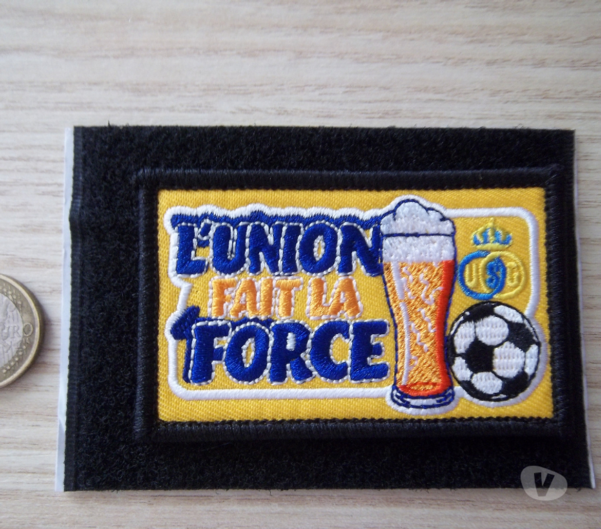 Collection Manche Valognes - 50700 - Photos Vivastreet écusson humour football insigne "L'Union Fait La Force"