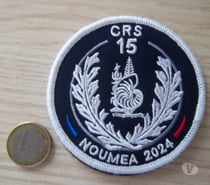 écusson obsolète PN CRS 15 Nouméa 2024 insigne collection