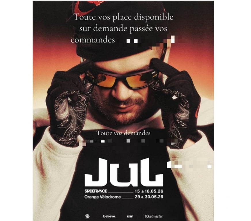 Spectacles Seine-Saint-Denis Aubervilliers - 93300 - Photos Vivastreet Je vends des places pour le concert de Jul