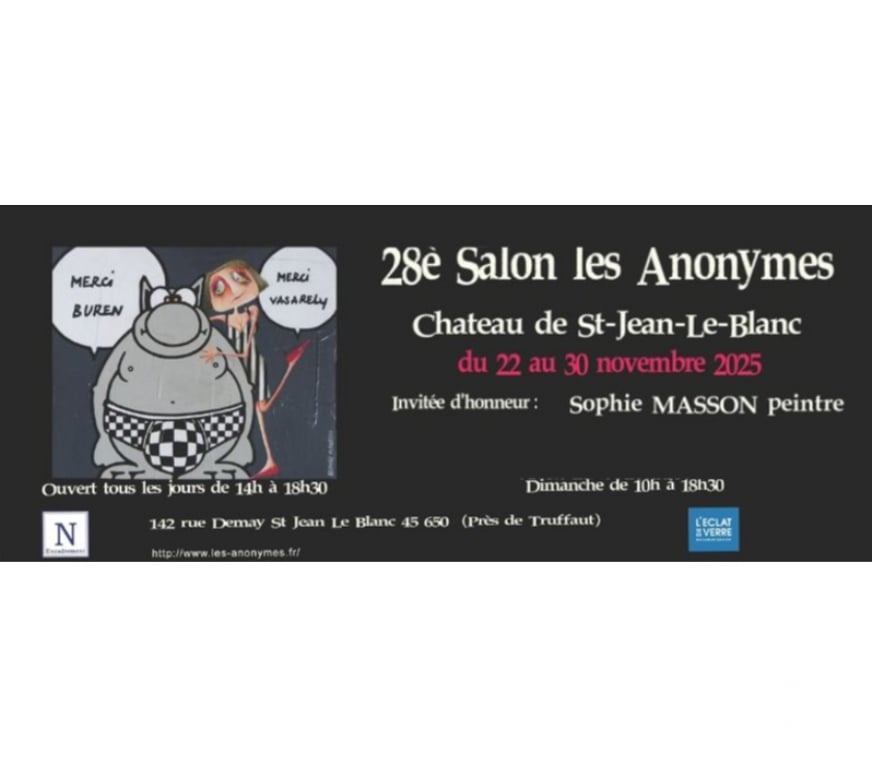 Expositions - Visites Loiret St Jean le Blanc - 45650 - Photos Vivastreet 28e SALON DES ANONYMES