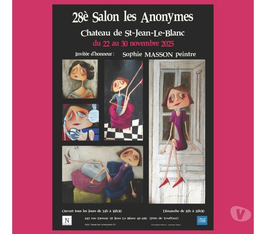 Expositions - Visites Loiret St Jean le Blanc - 45650 - Photos Vivastreet 28e SALON DES ANONYMES