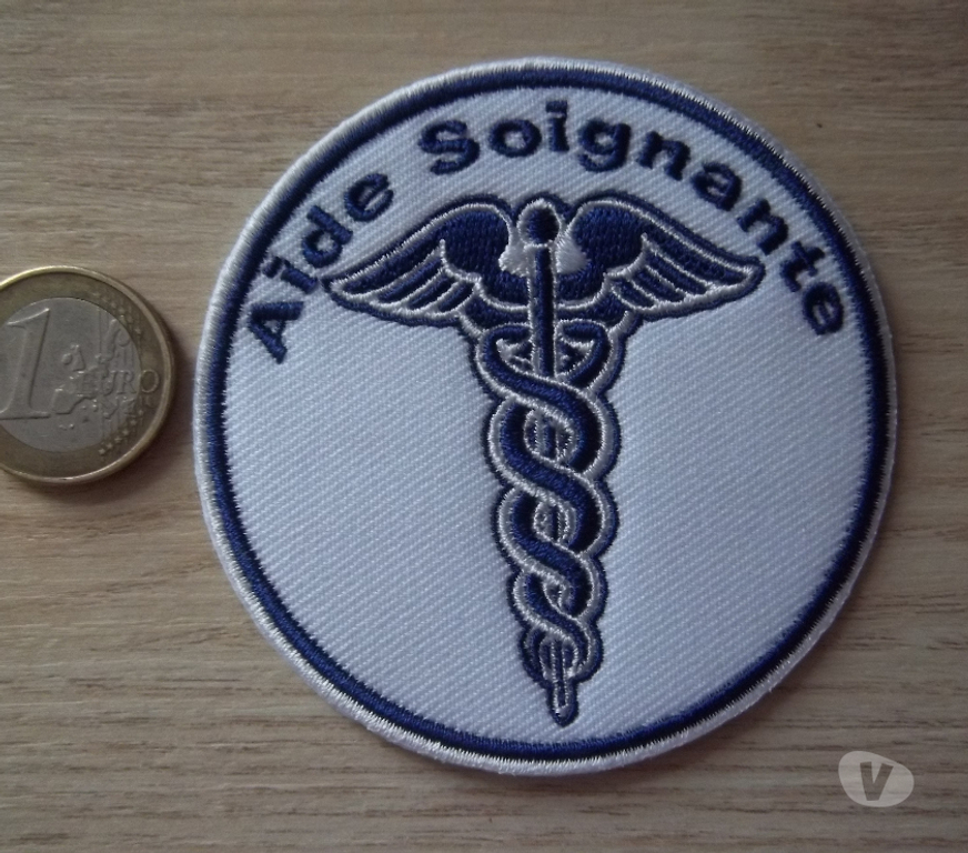 Collection Manche Valognes - 50700 - Photos Vivastreet écusson aide soignante patch brodé à coudre