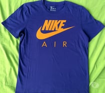 T-shirt Nike Air bleu & orange – Taille XL