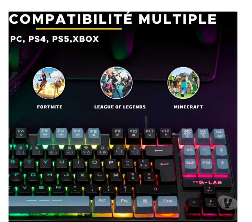 Informatique Paris Paris 6ème ardt - 75006 - Photos Vivastreet clavier gamer mini RGB multi couleur animer PC PS4 PS5 XBOX