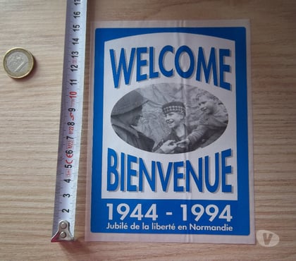 Collection Valognes Manche - Photos Vivastreet autocollant vintage 50 éme anniversaire débarquement