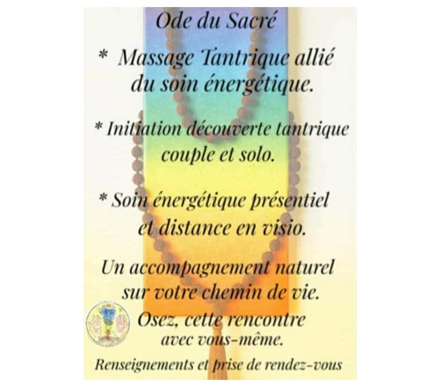 Massages Puy-de-Dôme Ceyrat - 63122 - Photos Vivastreet Massage Ode du Sacré Tantrique Soin énergétique