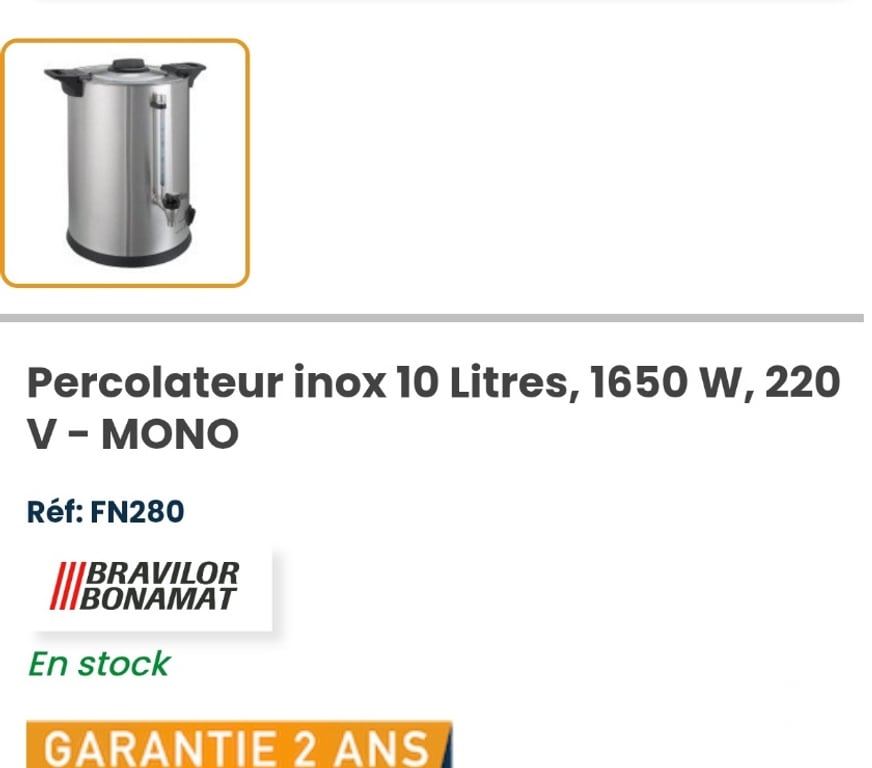 Electroménager occasion Moselle Metz - Photos Vivastreet Percolateur neuf