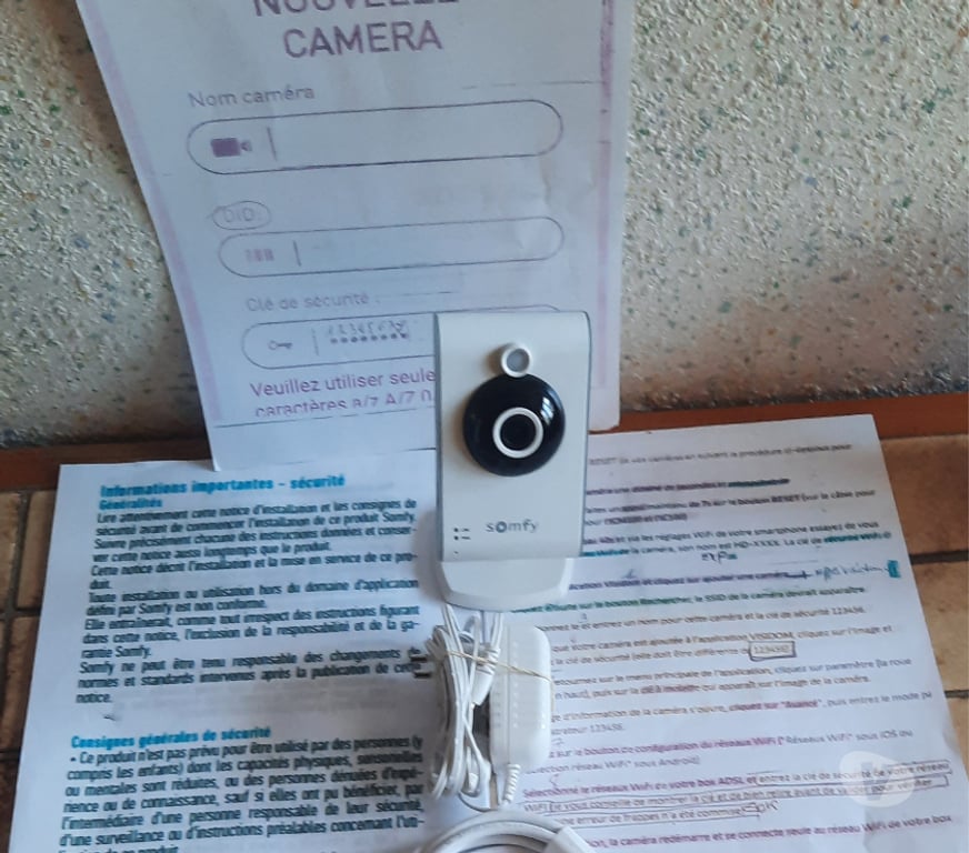 Photo - Video - Son Loiret Orleans - Photos Vivastreet camera SOMFY IC100 en PARFAIT ETAT DE FONCTIONNEMENT