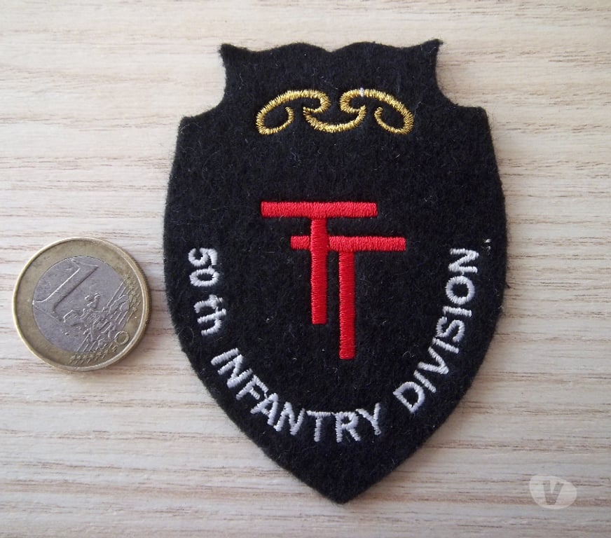 Collection Manche Valognes - 50700 - Photos Vivastreet écusson 50ème division d'infanterie - Normandie Forces