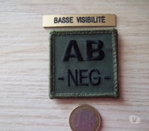 Insigne Militaire Groupe Sanguin A B Neg