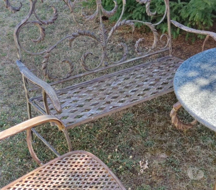 Ameublement & art de la table Val-d'Oise Bernes sur Oise - 95340 - Photos Vivastreet Rare ;Ensemble De Jardin De 7 Pièces En Fer Forgé