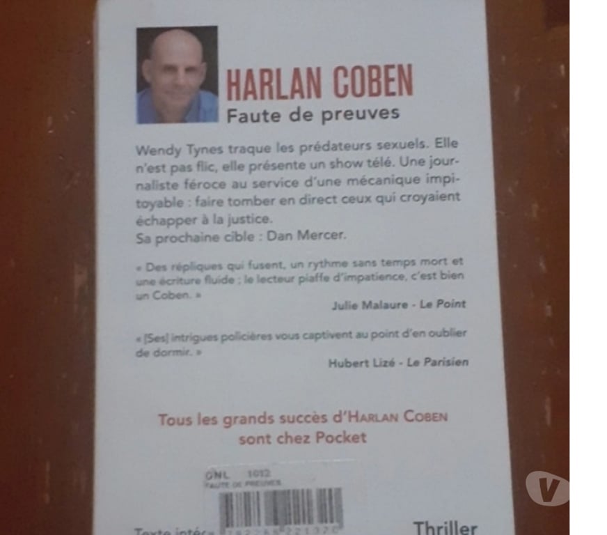 Livres occasion Eure-et-Loir Marchezais - 28410 - Photos Vivastreet Livre "Faute de preuves"