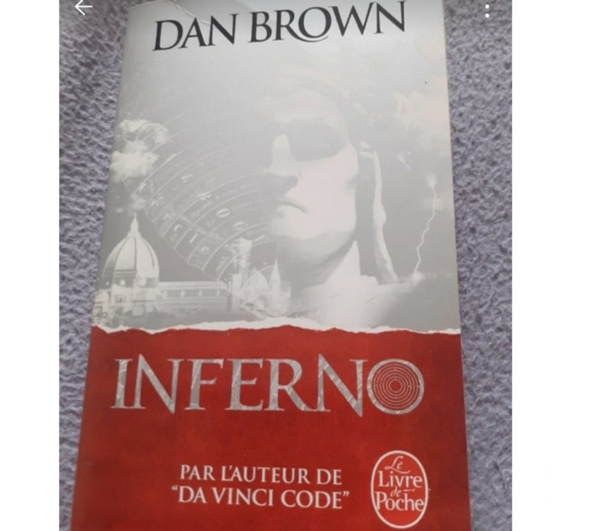 Livres occasion Eure-et-Loir Marchezais - 28410 - Photos Vivastreet Livre "Inferno"