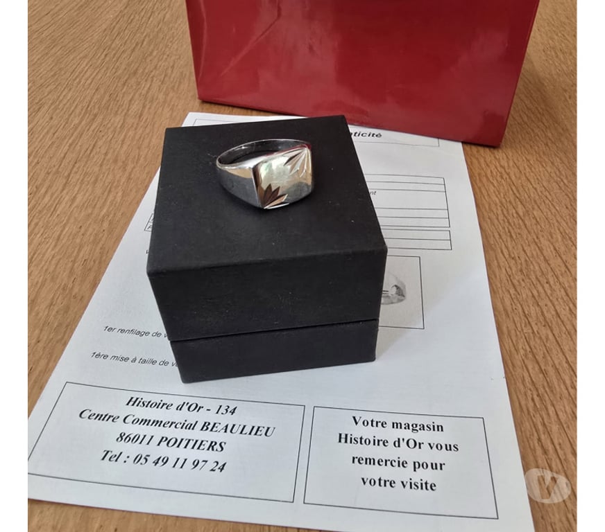 Bijoux occasion Vienne Buxerolles - 86180 - Photos Vivastreet Chevalière argent massif Bijoutier MATY® Cert authenticit