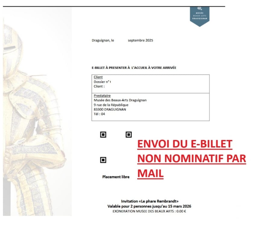 Spectacles Var Draguignan - Photos Vivastreet 2 places " Le Phare Rembrandt " Musée Beaux-arts Draguignan