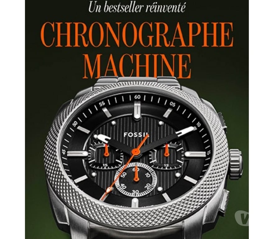 Montres occasion Meurthe-et-Moselle Nancy - Photos Vivastreet Montre Chronographe "Machine" FOSSIL, NEUVE et garantie !!