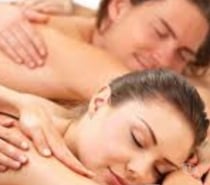 Salon massage relaxant chinois. Ciel vert