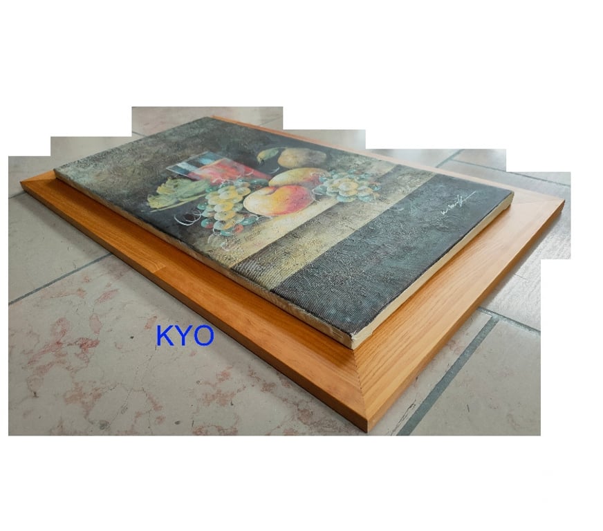 Décoration - art Jura Foncine le Haut - 39460 - Photos Vivastreet Tableau peinture toile de fruits raisin pêche poire, verre