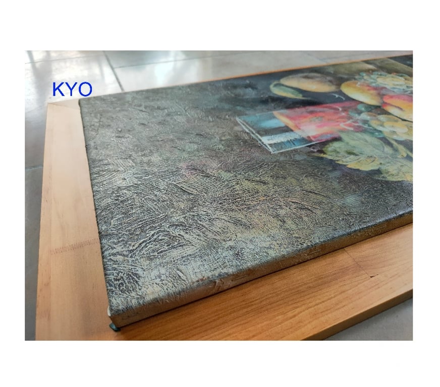 Décoration - art Jura Foncine le Haut - 39460 - Photos Vivastreet Tableau peinture toile de fruits raisin pêche poire, verre