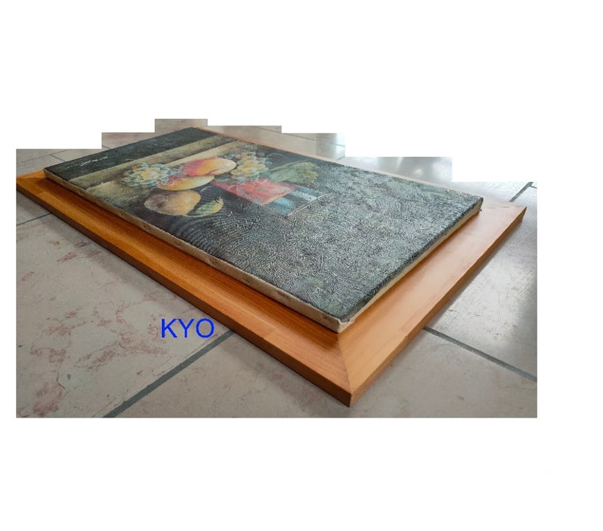 Décoration - art Jura Foncine le Haut - 39460 - Photos Vivastreet Tableau peinture toile de fruits raisin pêche poire, verre