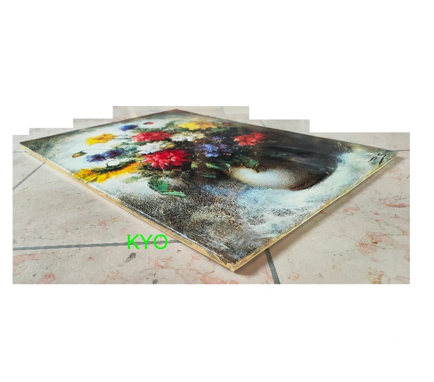 Décoration - art Jura Foncine le Haut - 39460 - Photos Vivastreet P.SOREL Tableau motifs art rétro vintage, bouquet de fleurs