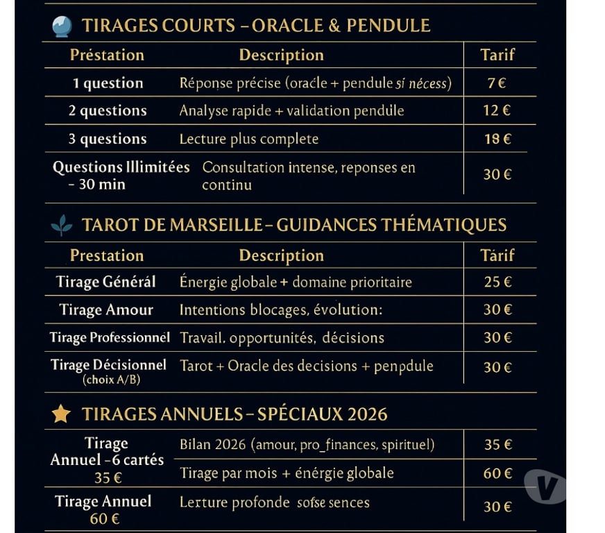 Horoscope - Voyance Guadeloupe Petit Bourg - 97170 - Photos Vivastreet Guidances, Tarots, Rituels & Soins énergétiques