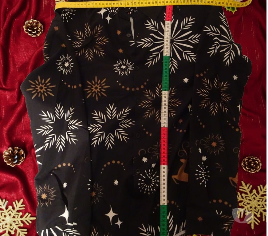 Vêtements occasion Paris Paris 7ème ardt - 75007 - Photos Vivastreet CHEMISE DE NOEL HOMME A MANCHES LONGUES IMPRIMEE - TAILLE L