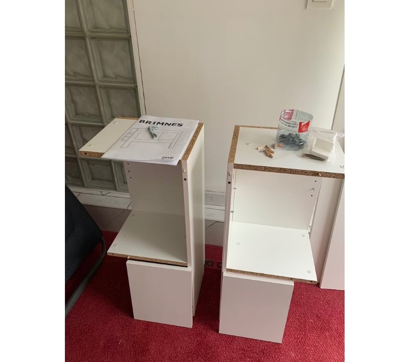 Ameublement - art de la table Bievres Essonne - Photos Vivastreet Tête lit IKEA Brimnes rangements des 2 cotés