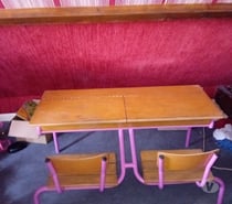 bureau double écolier