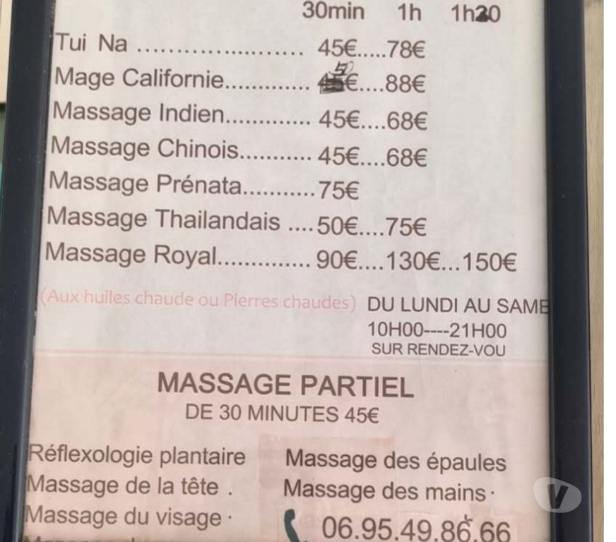 Massages Bouches-du-Rhône Aix en Provence - Photos Vivastreet Salon de massage Aix-en-Provence