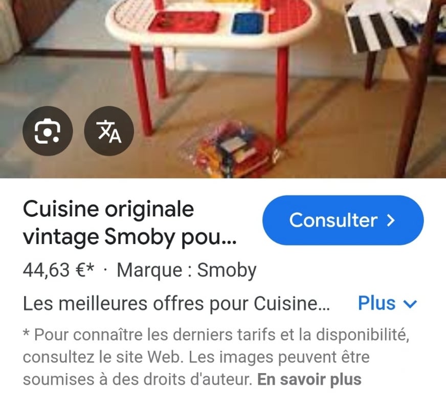 Jeux - Jouets Essonne Juvisy sur Orge - 91260 - Photos Vivastreet cuisine smoby 1985 et ses accessoires