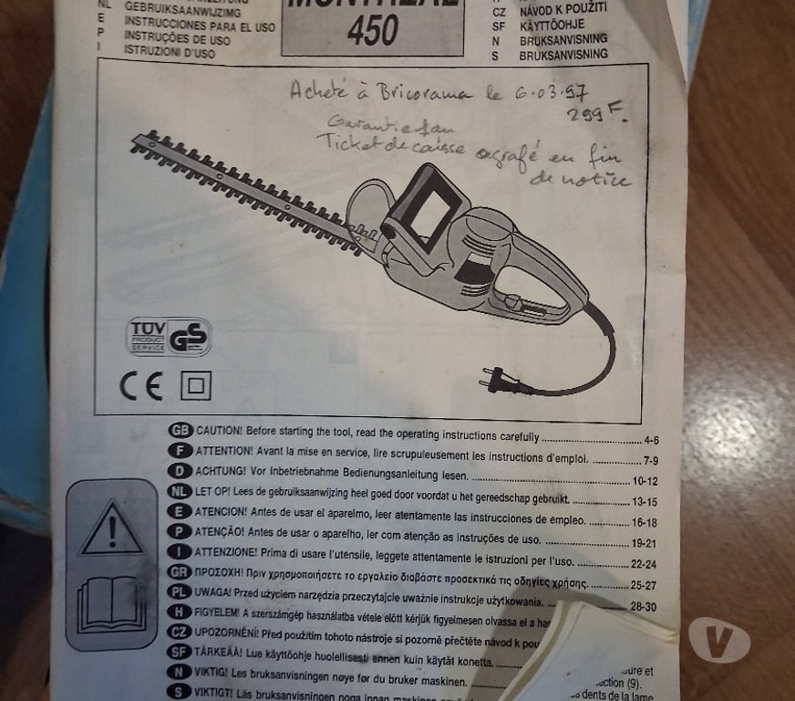  Paris Paris 12ème ardt - 75012 - Photos Vivastreet Vend un lot d outils de jardin