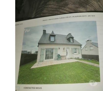Vendre maison Plourhan Côtes-d'Armor - Photos Vivastreet vente maison individuel