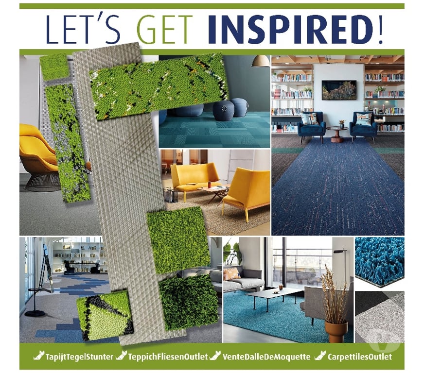 Ameublement & art de la table Nord Lille - Photos Vivastreet Dalles de moquette turquoise Touch & Tones 101 d'Interface