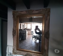 Miroir doré grand 90x73