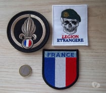 lot 3 écussons militaire légion étrangère armée