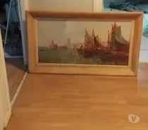 Peinture sur toile encadrée