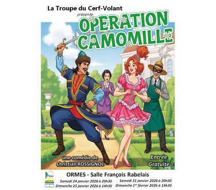 Concerts - Théâtre - Spectacles Ormes Loiret - Photos Vivastreet Théâtre : Opération Camomille